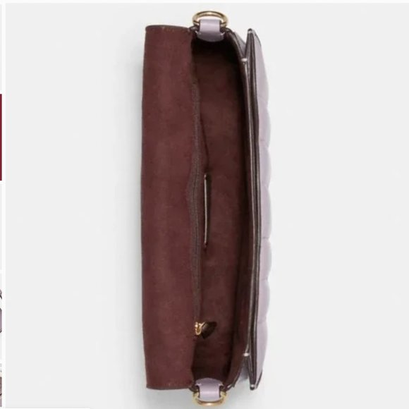 Coach Georgie Lilac Leather Crossbody and Wallet - Picture 3 of 6